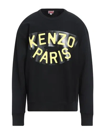 Kenzo Man Sweatshirt Black Size Xl Cotton