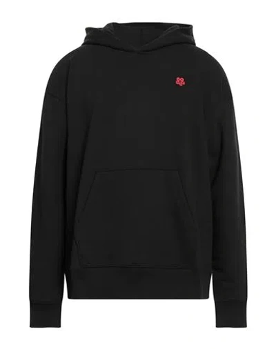 Kenzo Man Sweatshirt Black Size Xl Cotton, Elastane