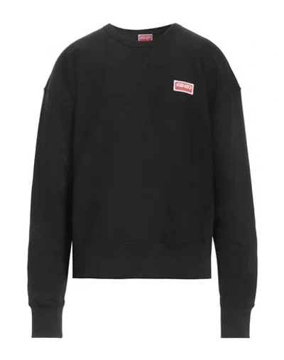 Kenzo Man Sweatshirt Black Size L Cotton, Elastane