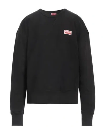 Kenzo Man Sweatshirt Black Size Xl Cotton, Elastane