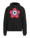 Kenzo Oversized Black Sweatshirt With Target Print In Black