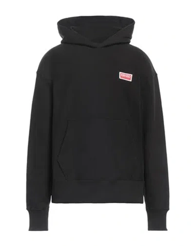 Kenzo Man Sweatshirt Black Size S Cotton, Elastane In Black
