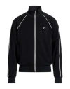 Kenzo Man Sweatshirt Black Size Xl Polyester, Elastane In Blue