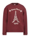 Kenzo Man Sweatshirt Burgundy Size Xl Cotton, Elastane, Acrylic In Red