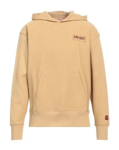Kenzo Man Sweatshirt Camel Size Xl Cotton In Beige