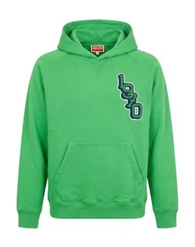 Kenzo Man Sweatshirt Green Size S Cotton