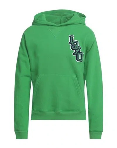 Kenzo Man Sweatshirt Green Size Xl Cotton, Elastane, Acrylic, Wool