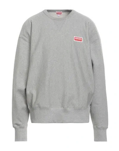 Kenzo Man Sweatshirt Grey Size Xl Cotton, Elastane