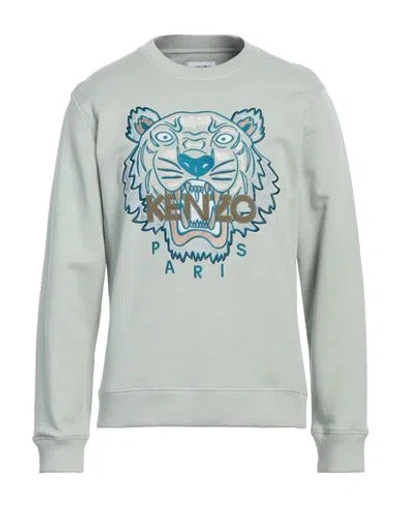 Kenzo Man Sweatshirt Light Green Size Xxl Cotton