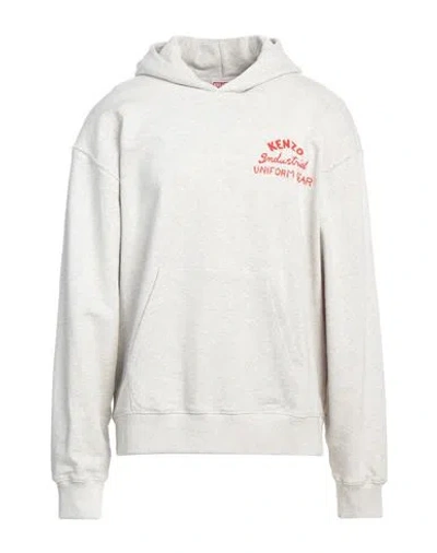 Kenzo Man Sweatshirt Light Grey Size L Cotton, Elastane, Acrylic, Wool, Polyester