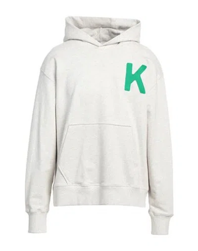 Kenzo Man Sweatshirt Light Grey Size L Cotton, Elastane, Polyester, Acrylic, Wool