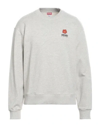 Kenzo Man Sweatshirt Light Grey Size Xl Cotton, Elastane In Gray