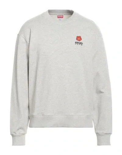 Kenzo Man Sweatshirt Light Grey Size L Cotton, Elastane