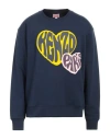 Kenzo Hearts Classic Sweatshirt In Navy Blue