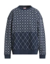 Kenzo Man Sweatshirt Navy Size M Cotton, Elastane, Polyester, Wool