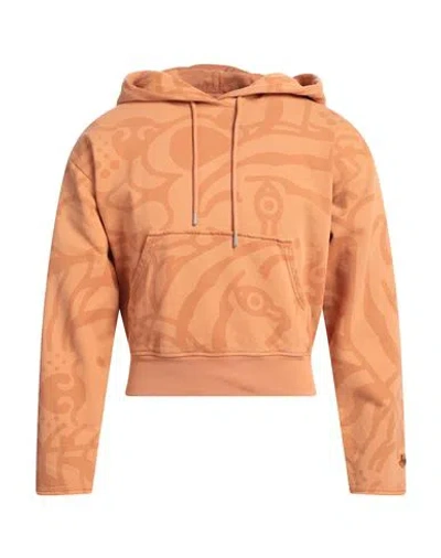 Kenzo Man Sweatshirt Orange Size S Cotton, Elastane