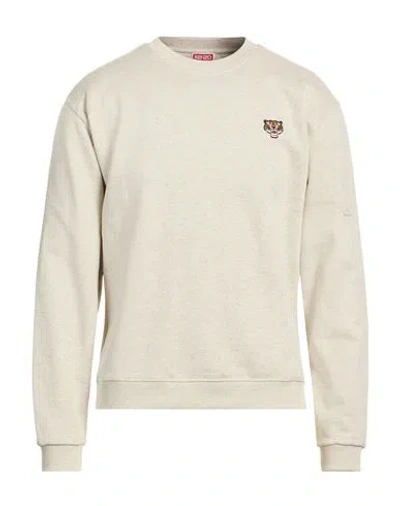 Kenzo Man Sweatshirt Sand Size Xxl Cotton In Neutral