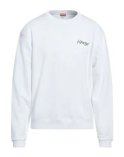 Kenzo Man Sweatshirt White Size Xl Cotton