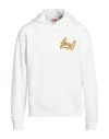 Kenzo Man Sweatshirt White Size M Cotton, Elastane In White