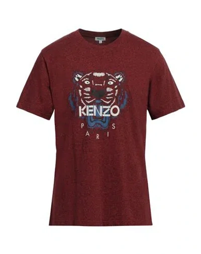 Kenzo Man T-shirt Brick Size S Cotton, Elastane In Red
