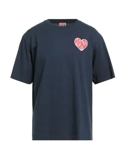 Kenzo Man T-shirt Midnight Blue Size M Cotton