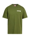 Kenzo Man T-shirt Military Green Size S Cotton
