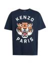 Kenzo Blue Lucky Tiger T-shirt In Navy Blue