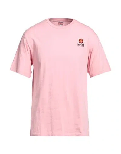 Kenzo Man T-shirt Pink Size L Cotton, Polyester