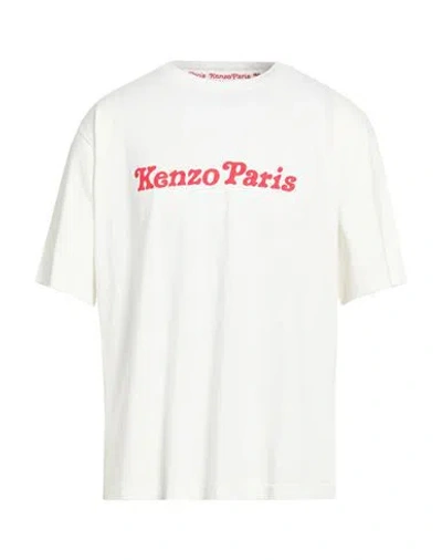 Kenzo Man T-shirt White Size L Cotton