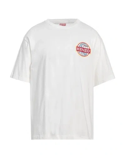 Kenzo Man T-shirt White Size L Cotton