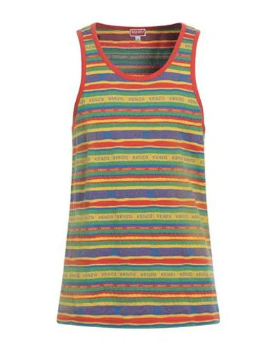 Kenzo Man Tank Top Tomato Red Size L Cotton