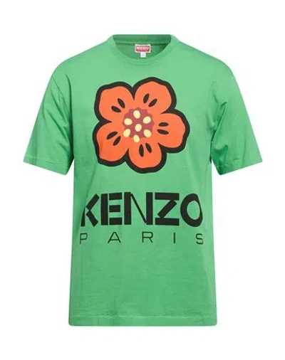 Kenzo Man T-shirt Green Size S Cotton