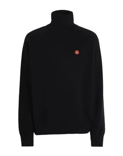 KENZO KENZO MAN TURTLENECK BLACK SIZE S WOOL