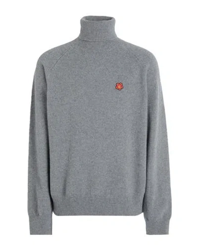Kenzo Man Turtleneck Grey Size Xl Wool