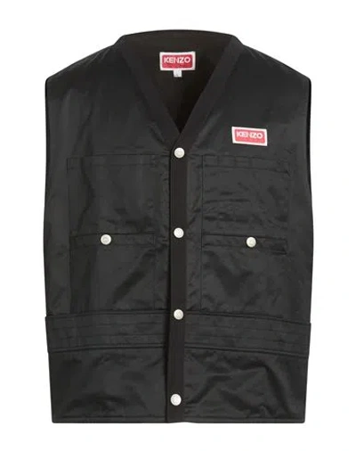 Kenzo Man Vest Black Size S Cotton
