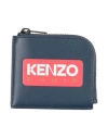 Kenzo Man Wallet Midnight Blue Size - Cow Leather