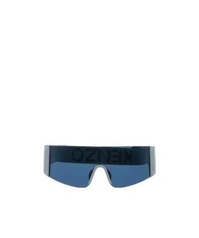 Kenzo Mask-style Square-frame Sunglasses In Blue