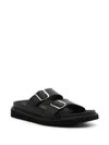 KENZO MATTO LEATHER SANDALS