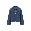 Kenzo Verdy Embroidered Denim Jacket In Blue