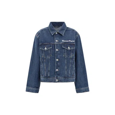 Kenzo Denim Jacket In Multicolor