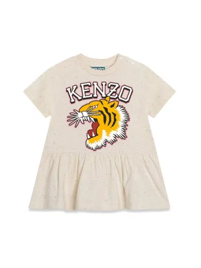 Kenzo Baby Girl's Logo Crewneck T-shirt Dress In Wicker
