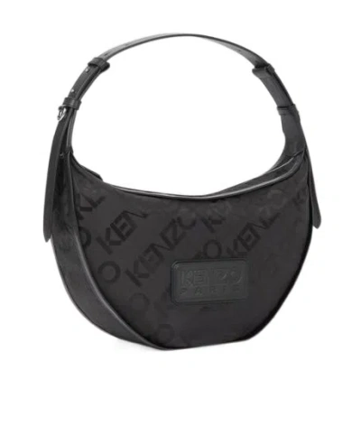 Kenzo ' 18' Small Hobo Bag In Black