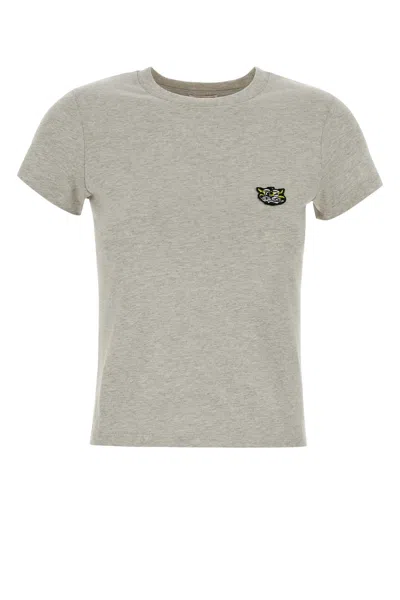 KENZO MELANGE GREY COTTON T-SHIRT