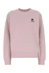 Kenzo Melange Pink Cotton Oversize Sweatshirt In Pink