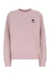 Kenzo Oversize Crew Neck Sweatshirt With Floral Back In Pink