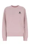 Kenzo Melange Pink Cotton Oversize Sweatshirt In Purple