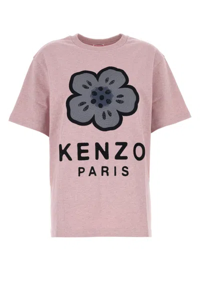 Kenzo Melange Pink Cotton Oversize T-shirt