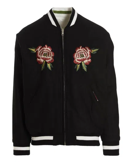 Kenzo Memorabil Reversible Bomber Jacket In Black