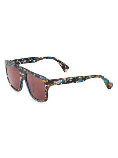 Kenzo Men's 54mm Oversized Sunglasses In Brown