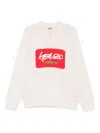 Kenzo X Futura 2000 Sweater In White Wool In Neutral